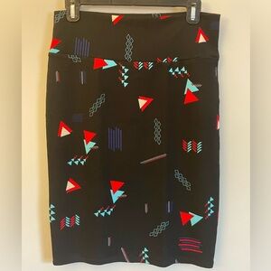 Geometric Lularoe Cassie Pencil Skirt